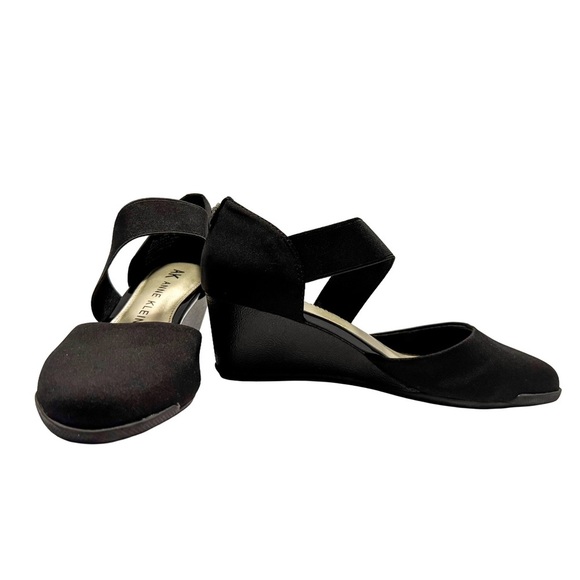 Anne Klein Tory Wedge Slip-On Black iFlex Comfort Women’s Size 6M NWOB - Picture 2 of 14